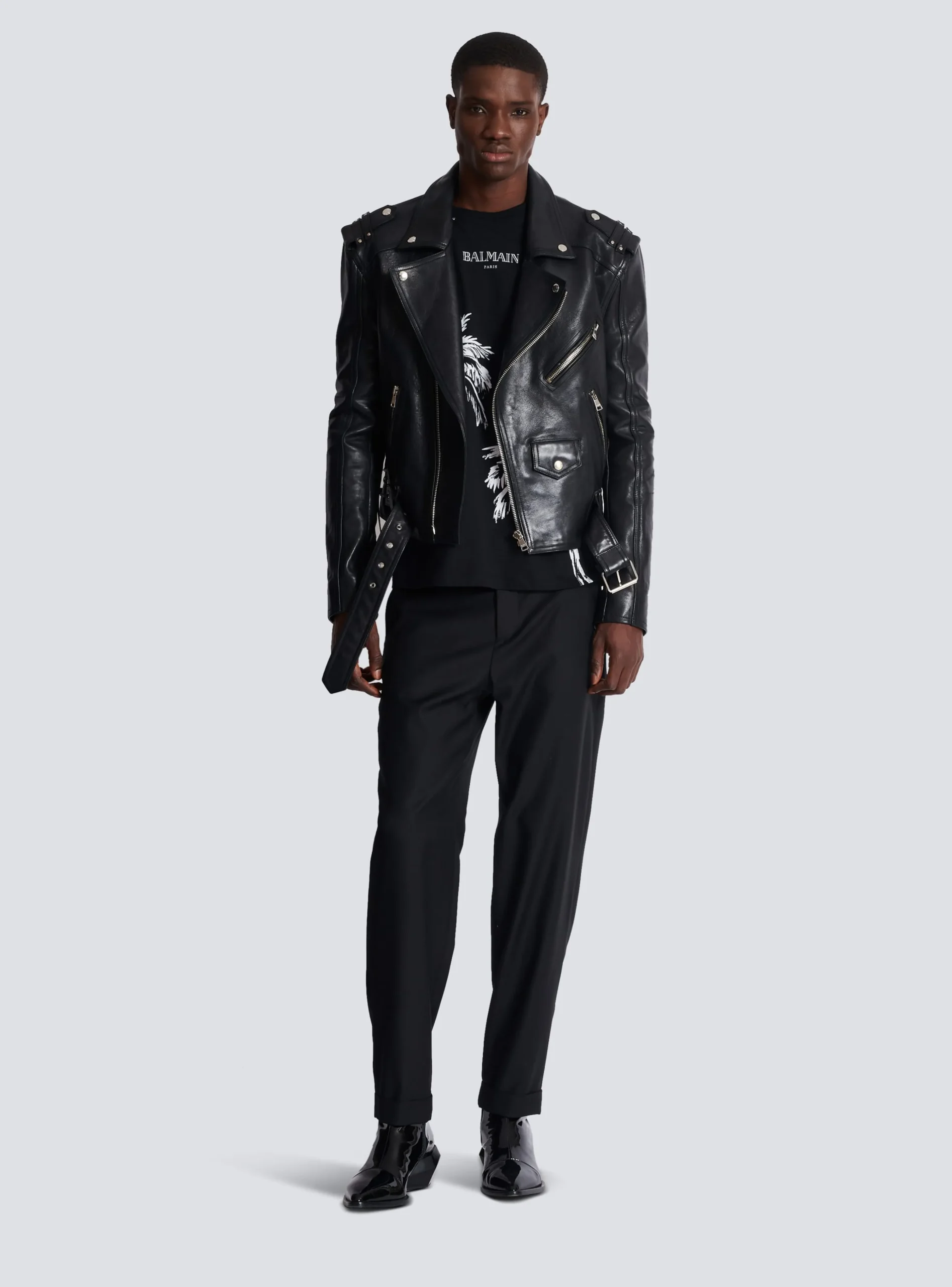 Balmain Vintage T-shirt With Palm Tree Print