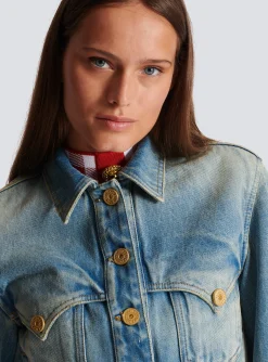 Women Balmain Vintage Denim Jacket