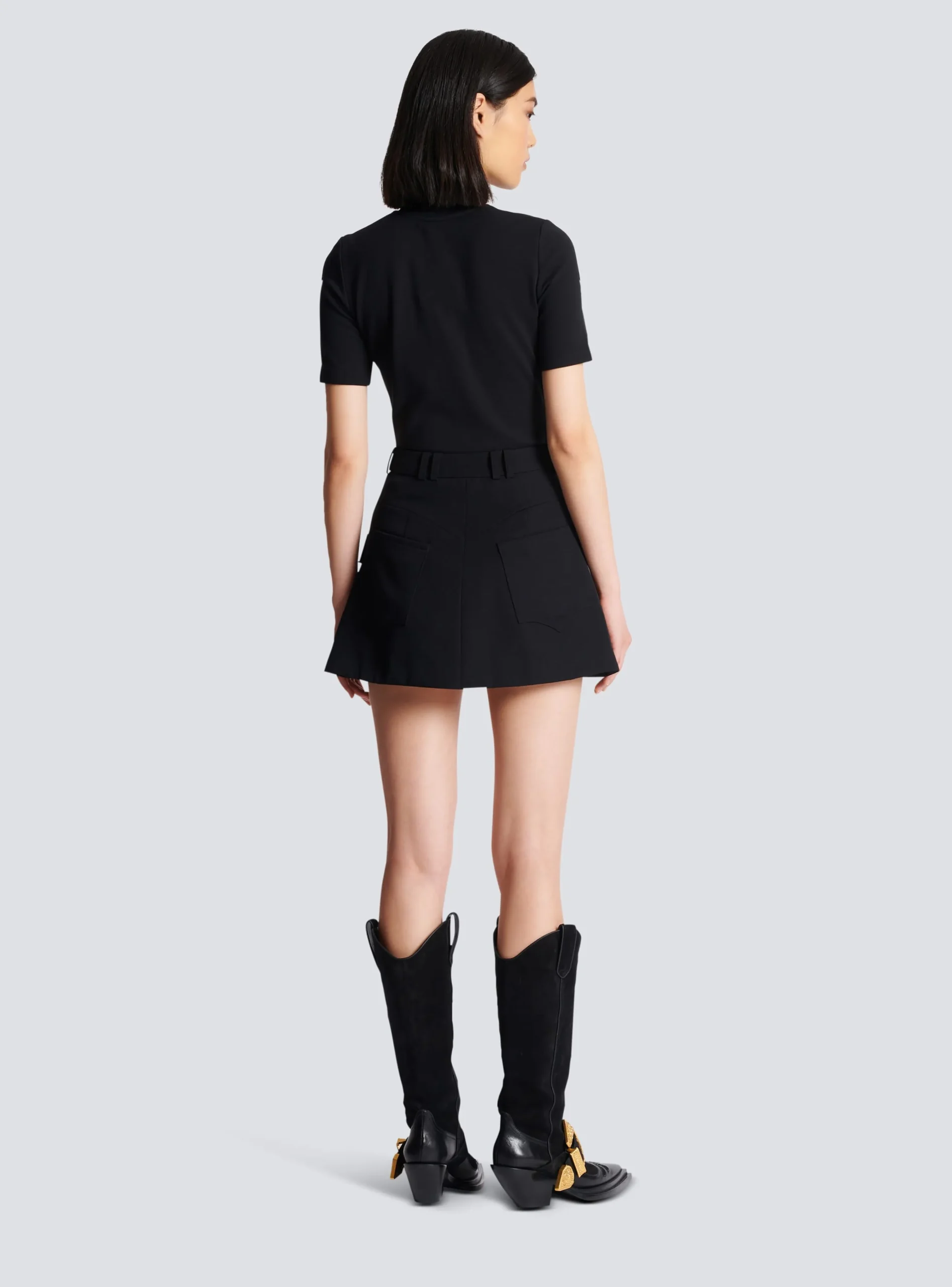 Women Balmain Western A-line Skirt