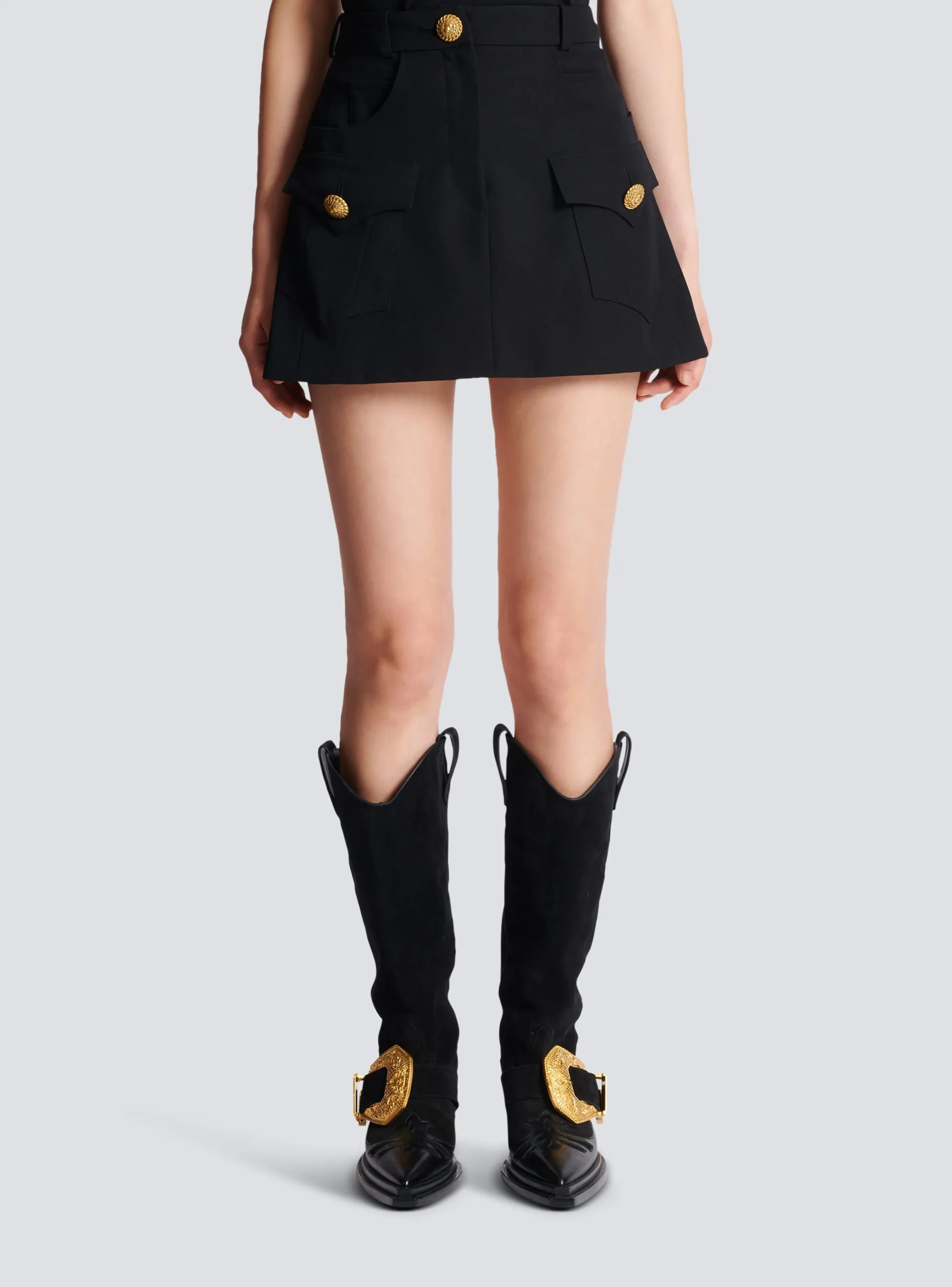 Women Balmain Western A-line Skirt
