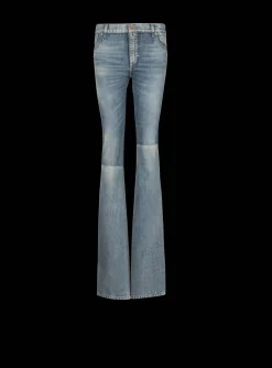 Women Balmain Western Bootcut Denim Jeans