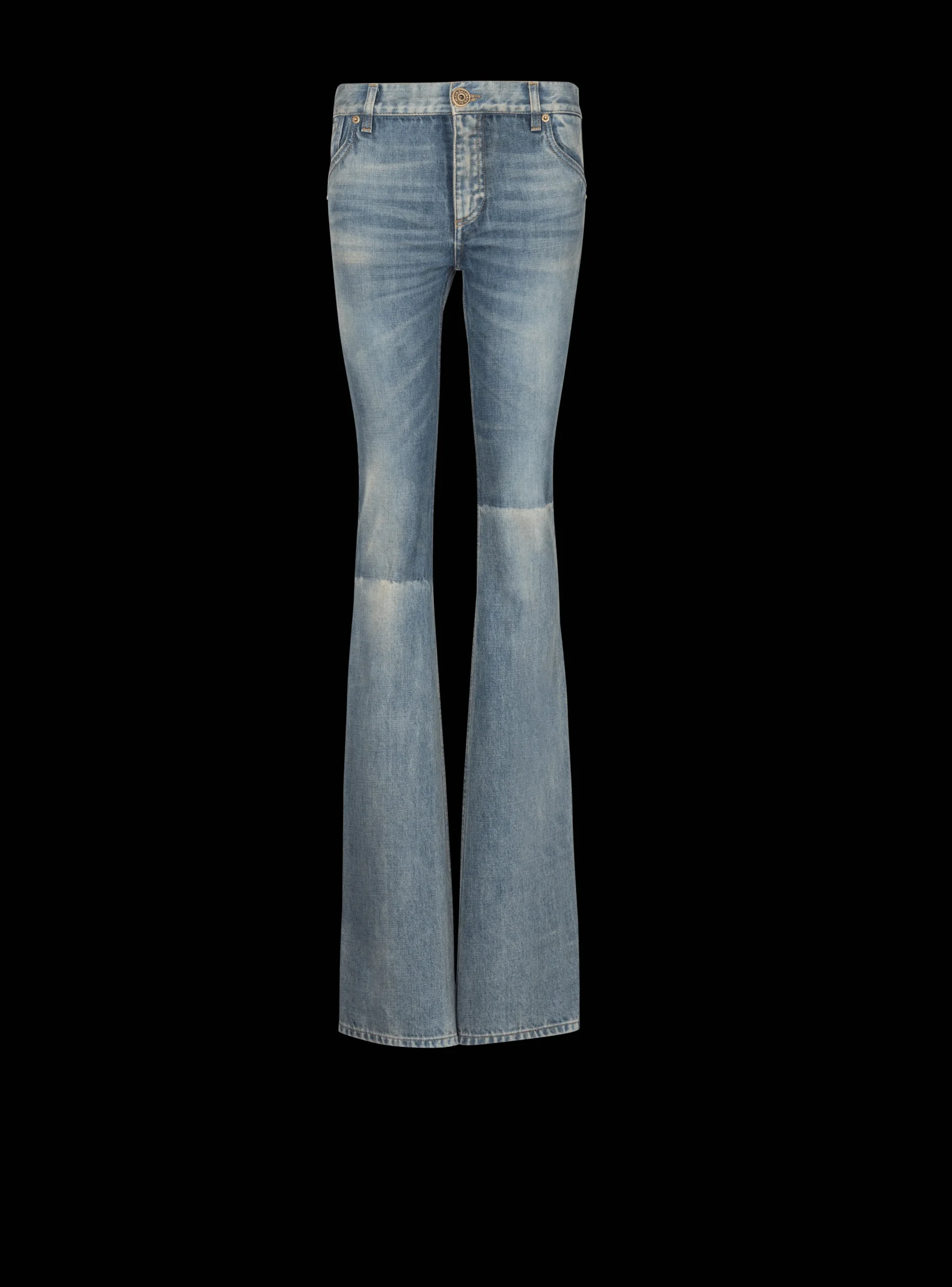 Women Balmain Western Bootcut Denim Jeans