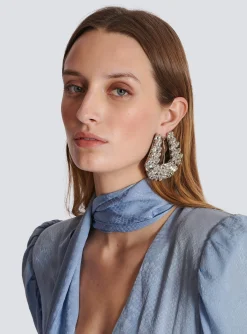 Women Balmain Western Crystal Earrings