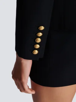 Women Balmain Wool Double-breasted Jacket