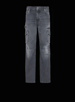 Balmain Worn-effect Cargo Trousers