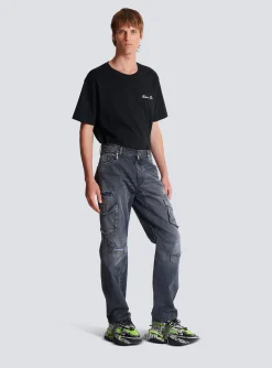 Balmain Worn-effect Cargo Trousers