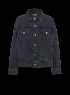 Balmain Worn-effect Denim Jacket