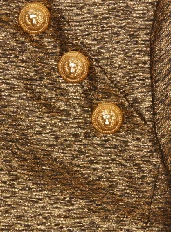 Kids Balmain Woven Lurex Dress