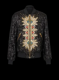 Balmain Zipped Jacket With Embroidery