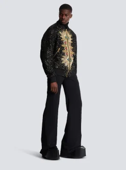 Balmain Zipped Jacket With Embroidery