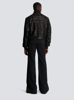 Balmain Zipped Jacket With Embroidery