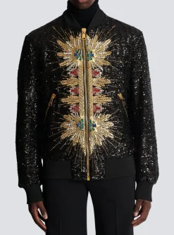 Balmain Zipped Jacket With Embroidery